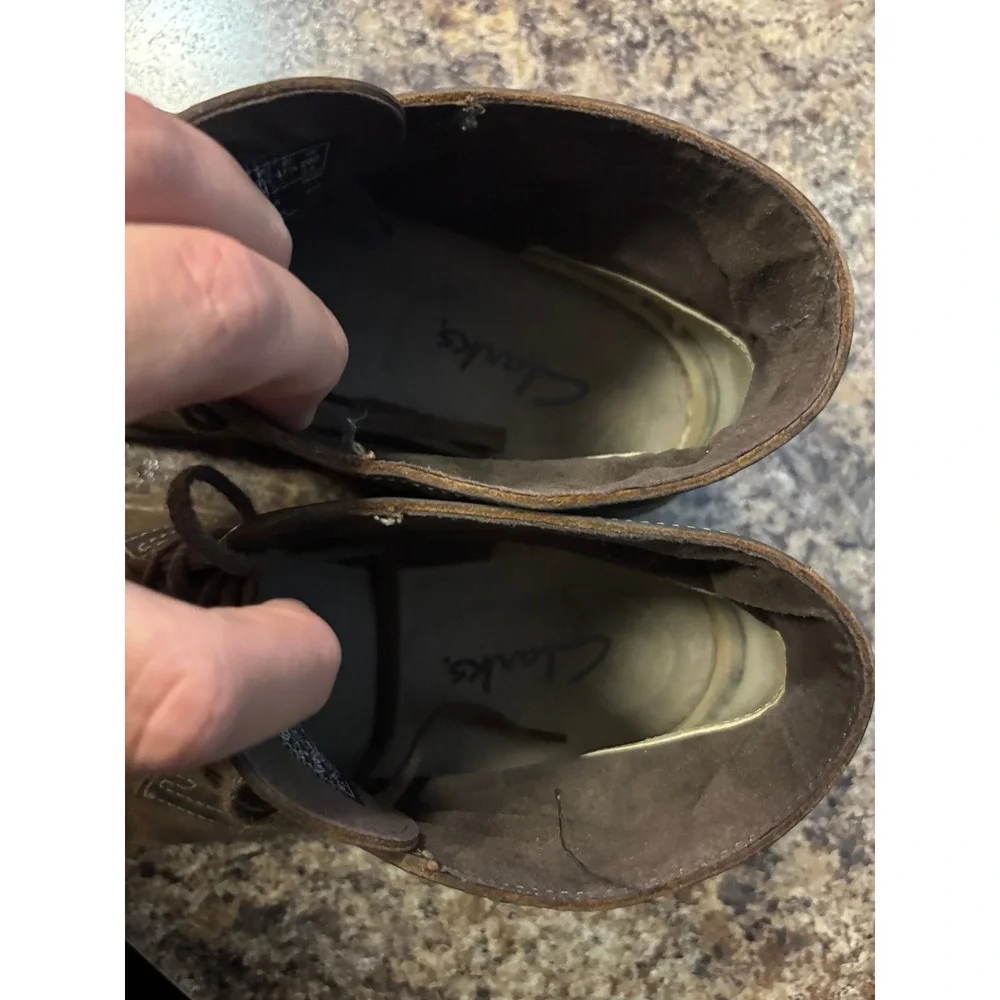 Clarks Mens Bushacre 2 Beeswax Brown Leather Chukka Desert Boots 8.5 M